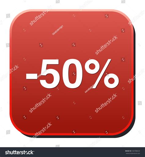 Fifty Percent Off Stock Vector (Royalty Free) 183788633
