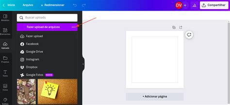 Como Fazer O Upload De Imagens V Deos Ou Udios No Canva D Bora