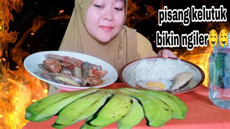 Mukbang Pisang Kelutuk Telor Ceplok Ikan Asin Peda Bikin Ngiler