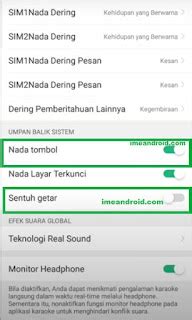 Mematikan Getar Dan Suara Ketukan Keyboard Oppo