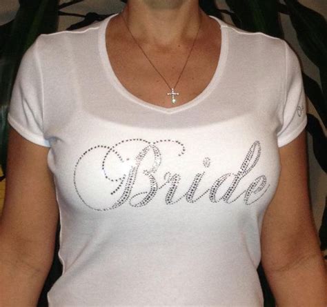 Bride To Be Bling Shirt Crystal Rhinestones T Shirt Womens Bling