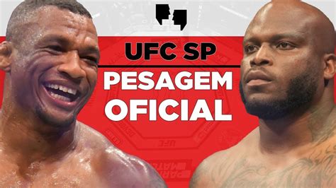 AO VIVO PESAGEM OFICIAL DO UFC SP YouTube