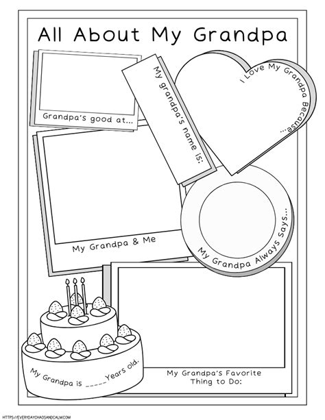 5 Free All About My Grandpa Printables