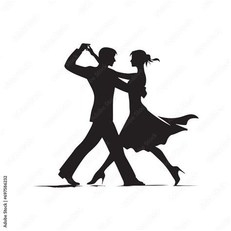 Urban Bliss Silhouette Of Couple Dance Against City Skylines Merging Modernity With The