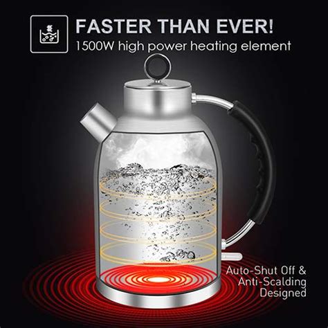 Kettles Electric Water Tea Kettle Ascot Tea Heater Hot Water Boiler