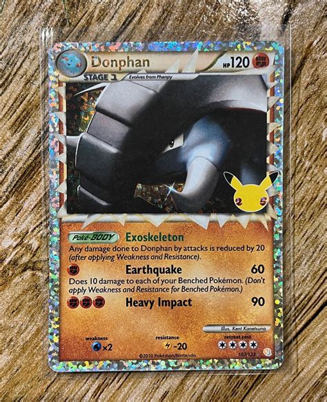 Pokemon Cards Donphan Celebrations Th Anniversary Hobbies Toys