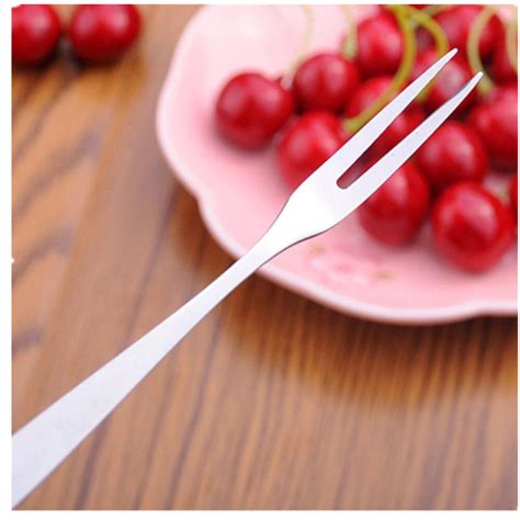 20 Pcs Fruit Fork Luxo Bolo de Aço Inoxidável Sobremesa Garfos Adorável