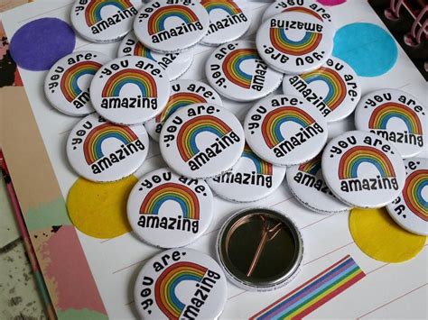 🌈 You Are Amazing Badges Great End Of Term Keepsakes For Students