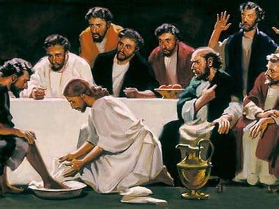 Jesus Washing Feet of Disciples Pictures