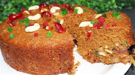 Christmas Special Fruit Cake At Home Plum Cake Recipe Eggless Spong