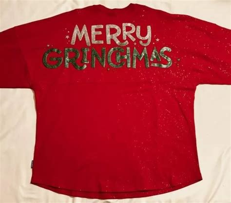 Merry Grinchmas The Grinch Dr Seuss Universal Studios Spirit Jersey S