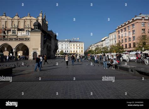 Market square in Krakow Poland Stock Photo - Alamy