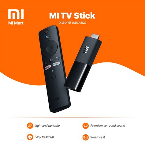 Xiaomi Mi TV Stick Portable Android TV Device Smart TV Box For Youtuve