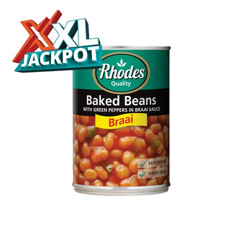 Rhodes Quality Braai Baked Beans Can 400g Canned Pulses Lentils