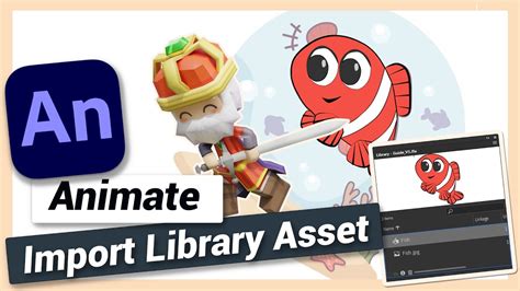 Import Symbol Or Assets From Another Project Adobe Animate Cc Tutorial Youtube
