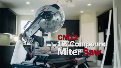 Bosch Cm12 12 Single Bevel Compound Miter Saw Youtube