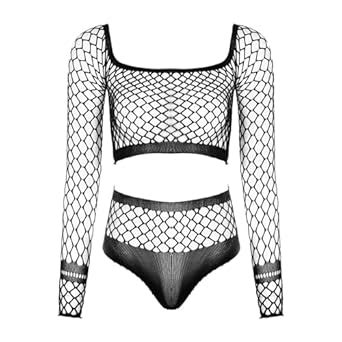 Buy Splorr Women Deep V Hot Imported Lingerie Fishnet Lace Teddy Two Piece Babydoll Mini Skirt