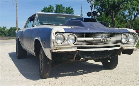 Vintage Drag Car 1965 Chevrolet Malibu SS Barn Finds