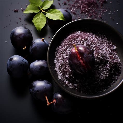 Premium Photo Kala Namak Black Salt Plum