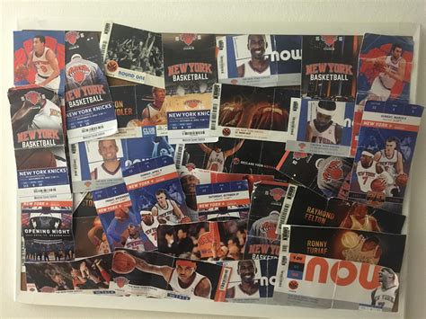 Knicks ticket collection (last 6 or so seasons) Some dark years : r ...