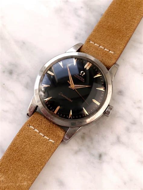 Rare Omega Seamaster Oversize Calatrava Bumper 36mm Black Restored Dial