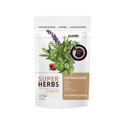 SUPERHERBS USPOKOJENIE MIESZANKA ZIOŁOWA DO ZAPARZANIA Z ASHWAGANDHA