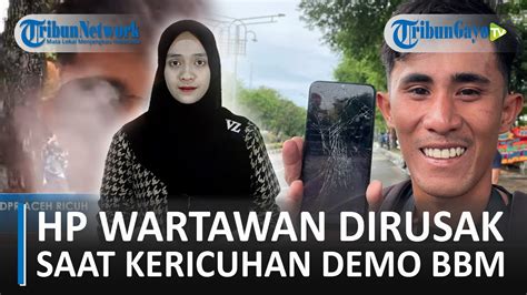 Hp Milik Wartawan Serambinews Diduga Dirusak Oleh Intel Polisi