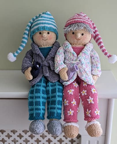 Ravelry The Pyjama Day Shelf Sitters Pattern By Alison Davis