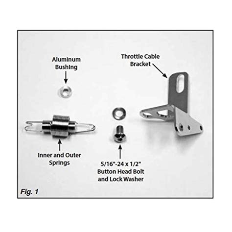 Lokar TCB 40FIT Throttle Cable Bracket Stainless FiTech 1 Pack