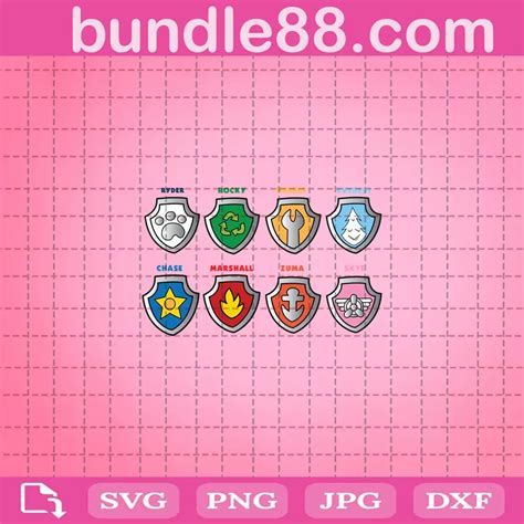 Paw Patrol Badge Svg SVG PNG DXF EPS October 2024