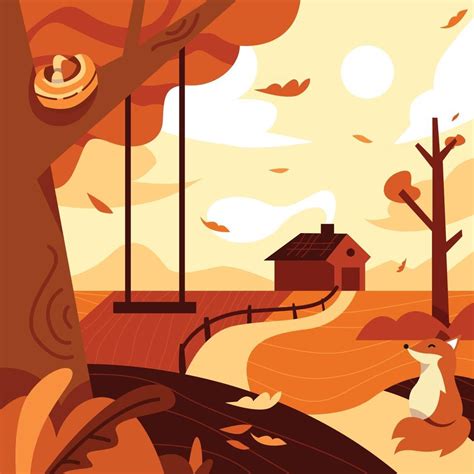 Fall Season Concept Vector Art At Vecteezy