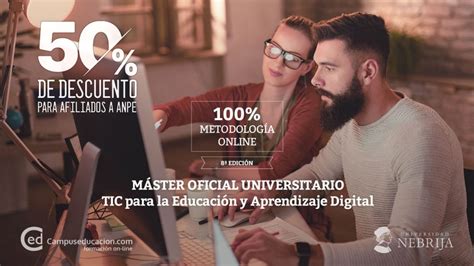 Elige tu Máster Oficial Online con un 50 descuento Noticia