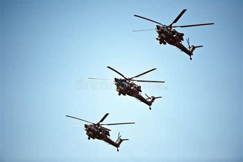 Helicopter Formation May 9th Victory Parade Moscow Russia Stock