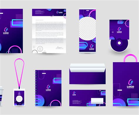 Stationery Set Template Vector Art & Graphics | freevector.com