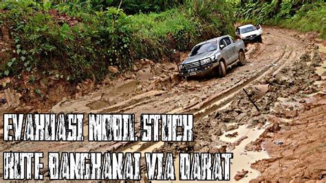 EVAKUASI MOBIL STUCK RUTE BANGKANAI VIA DARAT ROAD TO PLTMG BANGKANAI