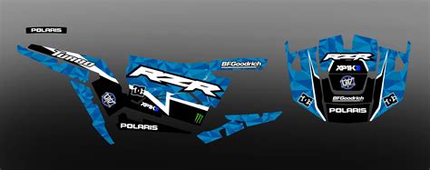 Kit Decoration XP1K3 Edition Blue IDgrafix Polaris RZR 1000 Turbo