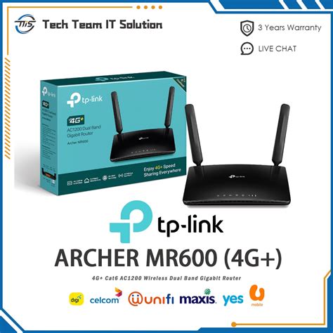 Tp Link Archer Mr600 4g Cat6 Ac1200 Wireless Dual Band Gigabit Router