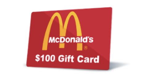 $100 McDonald Gift Cards – Notordinaryblogger