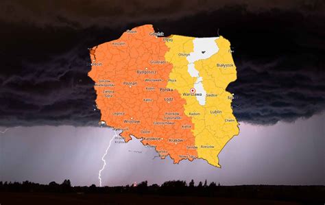 Synoptycy IMGW apelują Mapy ostrzeżeń na 21 22 czerwca całe w