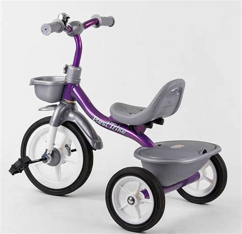Детский трехколесный велосипед резиновые колеса Turbo Trike накладки на ...
