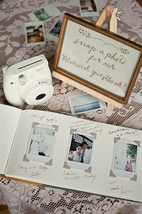 Top 20 Polaroid Wedding Guest Books Roses Rings