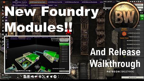 Foundry Vtt New Module Highlights And Release Walkthrough Youtube