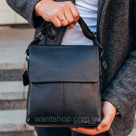 Мужская Кожаная Сумка-мессенджер Tiding Bag 75-1271 Черная — Купить ...