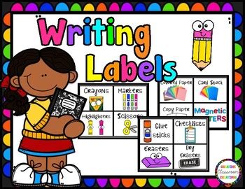 Writing Center Classroom Labels by Creative Classroom Creations | TpT