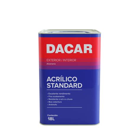 Tinta acrílica Fosca Standard Marfim 18L Dacar Compretop