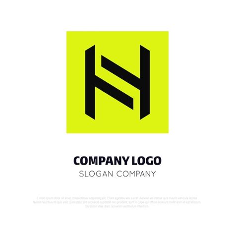 Premium Vector | H logo company