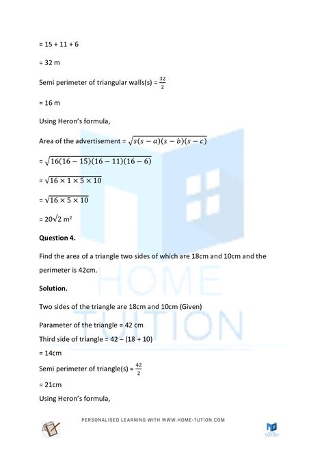 NCERT Solutions For Class 9 Maths Chapter 12 Heron