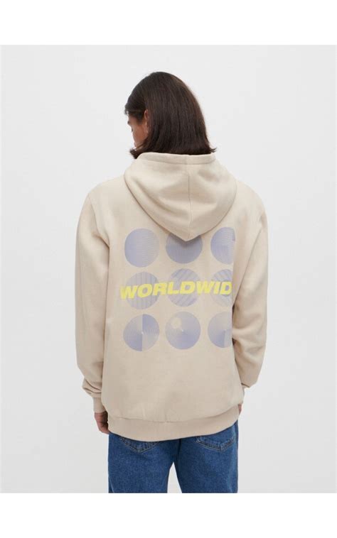 Bluza Z Kapturem I Nadrukiem Na Plecach Worldwide Nude HOUSE U X