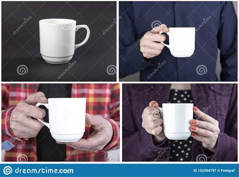 Mains Tenant La Tasse Ou La Tasse Image Stock Image Du Boisson Traitement 152594797