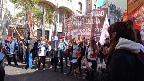 Jornada De Lucha Paro Docente Y Corte En Callao Y Corrientes Contra El